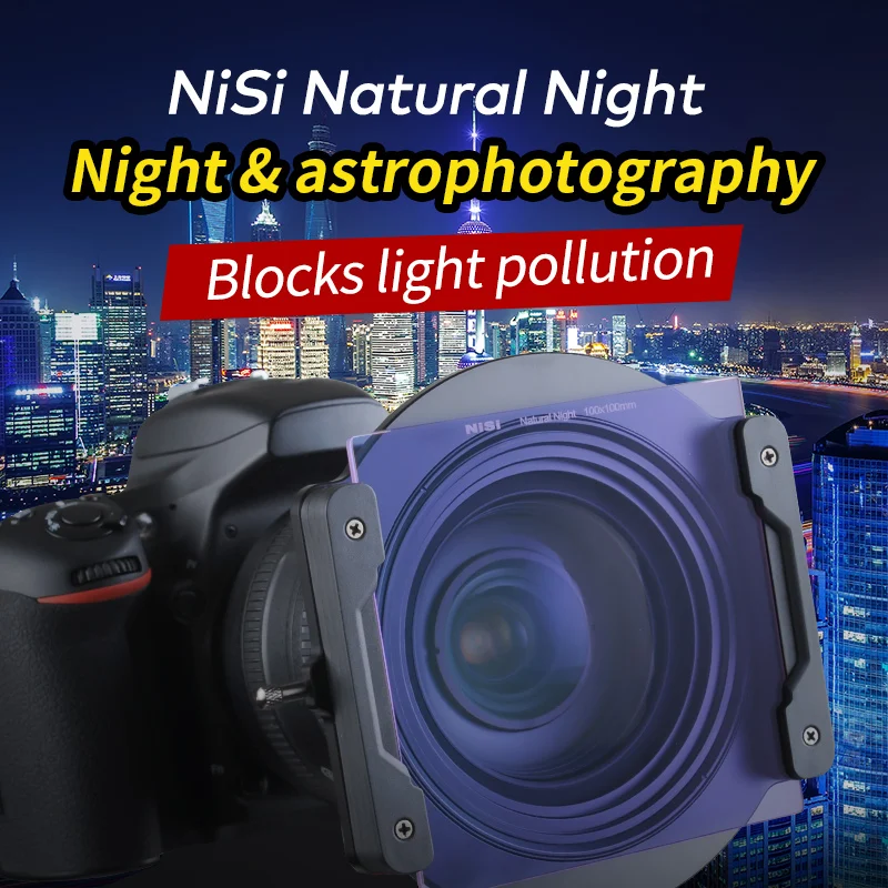 NiSi Natural Night Filter 75x80mm 100x100mm 150x150mm 180x180mm Light Pollution Filter