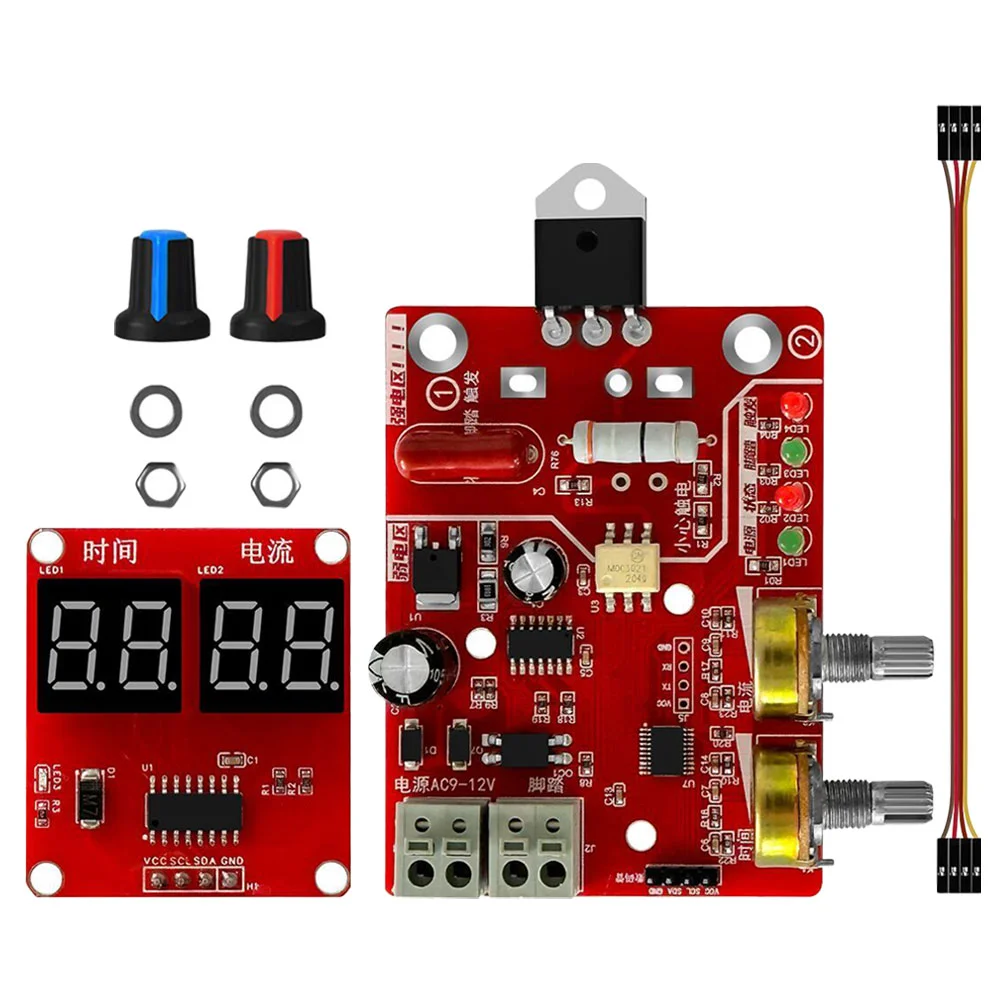 

Portable Spot-Welder Control Panel DIY Board 15X5cm Pcb Electronic Machine Time