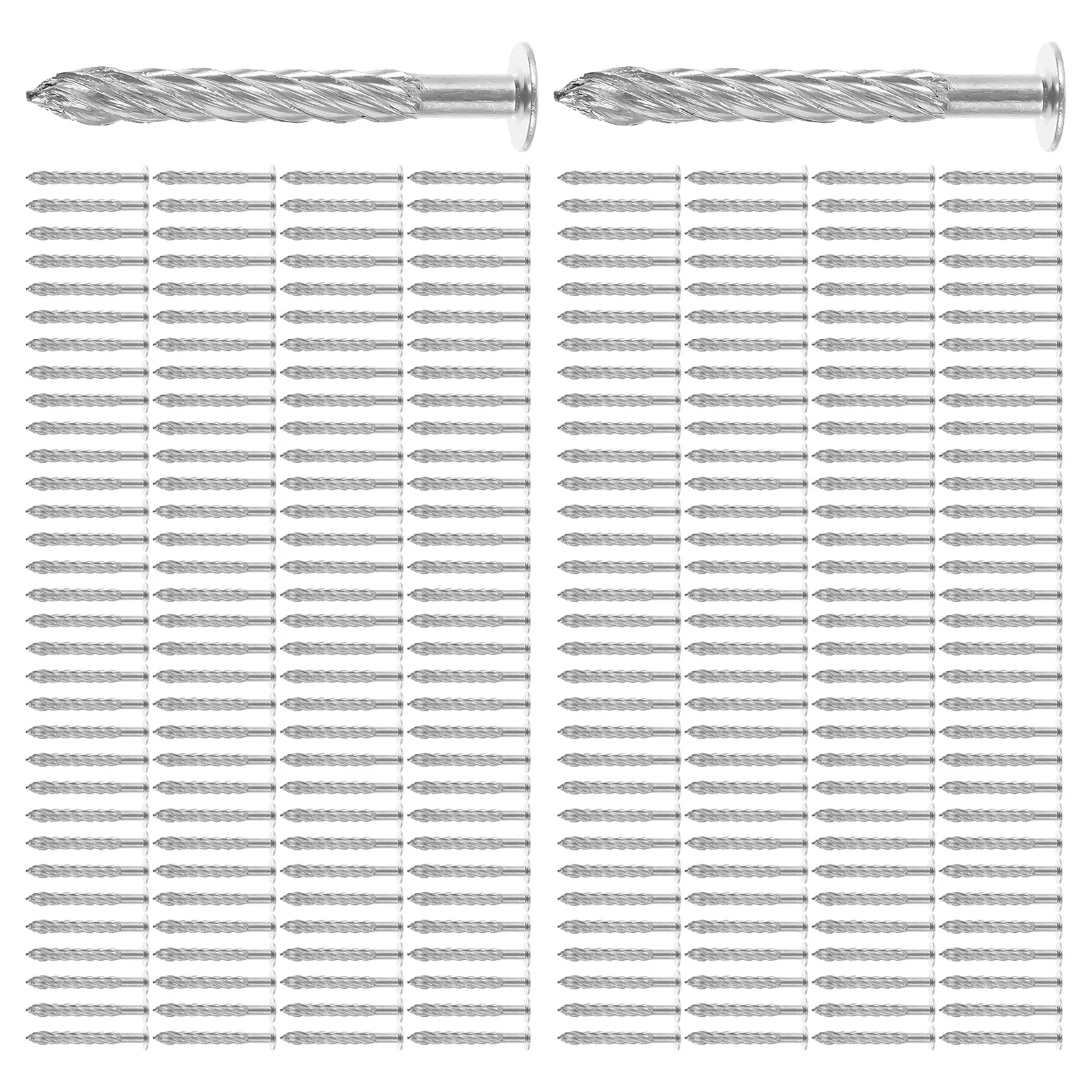 

100Pcs Threaded Expansion Nails M8x70 Carpet Trim Fasteners Durable Stainless Steel for Flooring Stairs Screw Nails