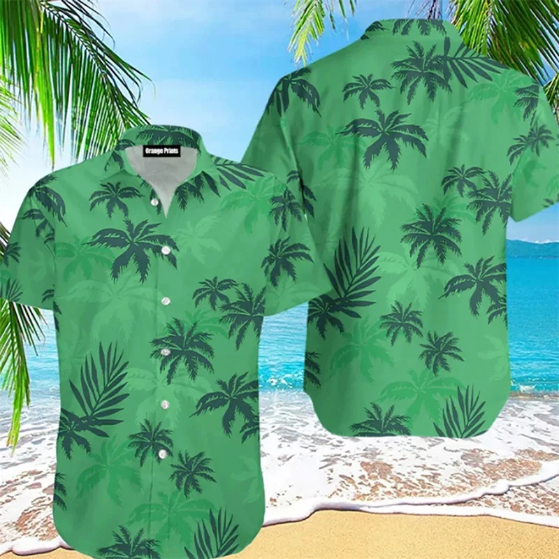 Summer New Beach Męskie koszule Game GTA Tommy Same Style Hawaiian Shirt 3D Print Casual Holiday Short Sleeve Oversized Streetwear