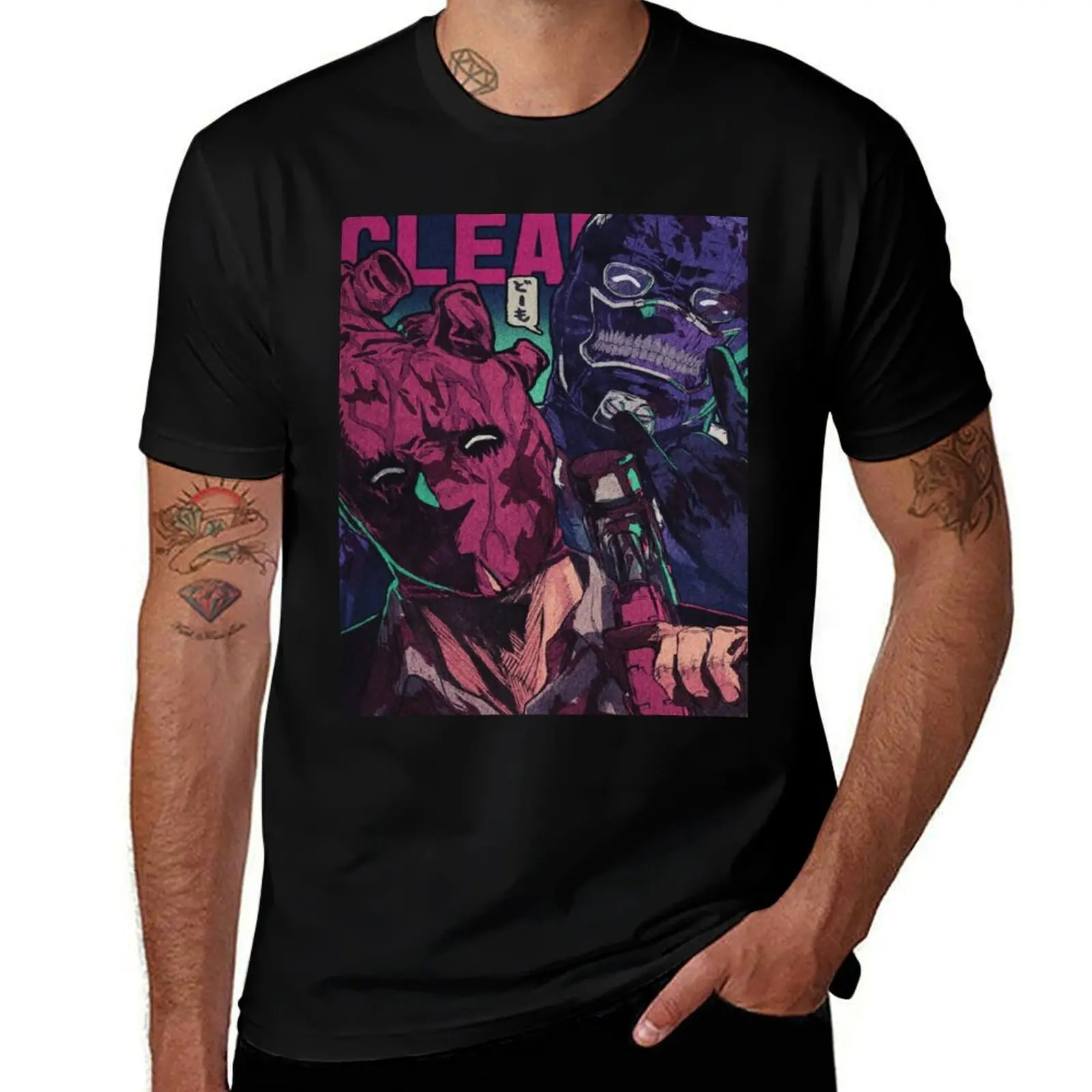 

tshirt for plain man t-shirt T-Shirt T-Shirt black package shirt t man for man cotton Dorohedoro
