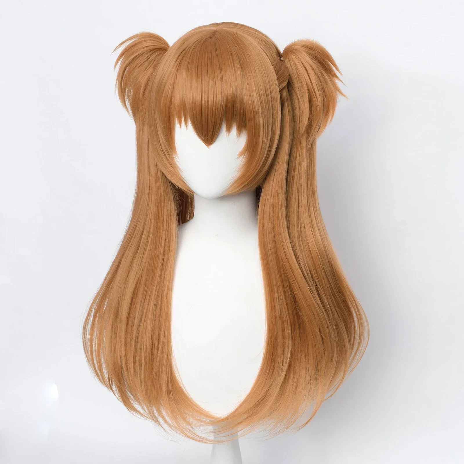 Perruque Synthétique Longue Orange pour Femme, Anime Cosplay, Perruque de Degré de Chaleur pour la ix