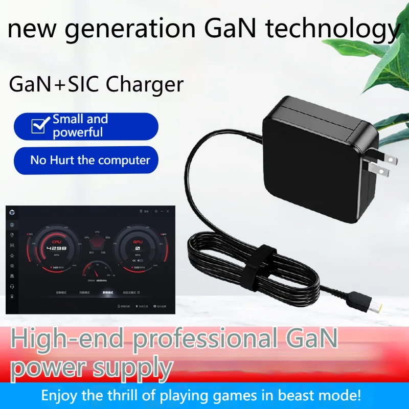 GaN 170W 20V 8.5A USB Laptop Power Adapter Charger For Lenovo Thinkpad P1 P50 P51 P52 P53 P70 P73 W540 W541 T540P Yoga 15 45N048