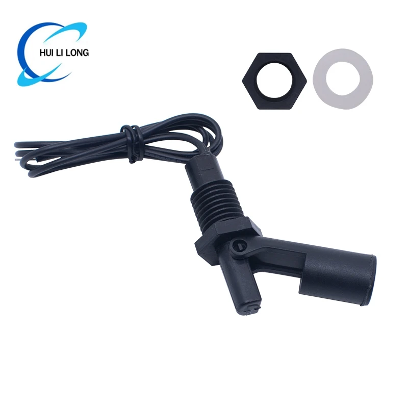 1pcs Tank Pool Horizontal Water Level Switch Liquid Level Sensor Liquid PP Plastic Ball Float Switch