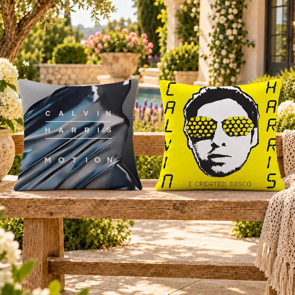 Music Dance Pop Calvin Harris Cushion Cover Soft Plush Throw Pillow Cover Washable Sofa Bed Patio Chair Home Decor