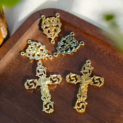 Holy Tee DIY Connector Accessories 14k Brass Vintage Objects Catholic Jewelry Necklace Bracelet Jewelry Making Supplies