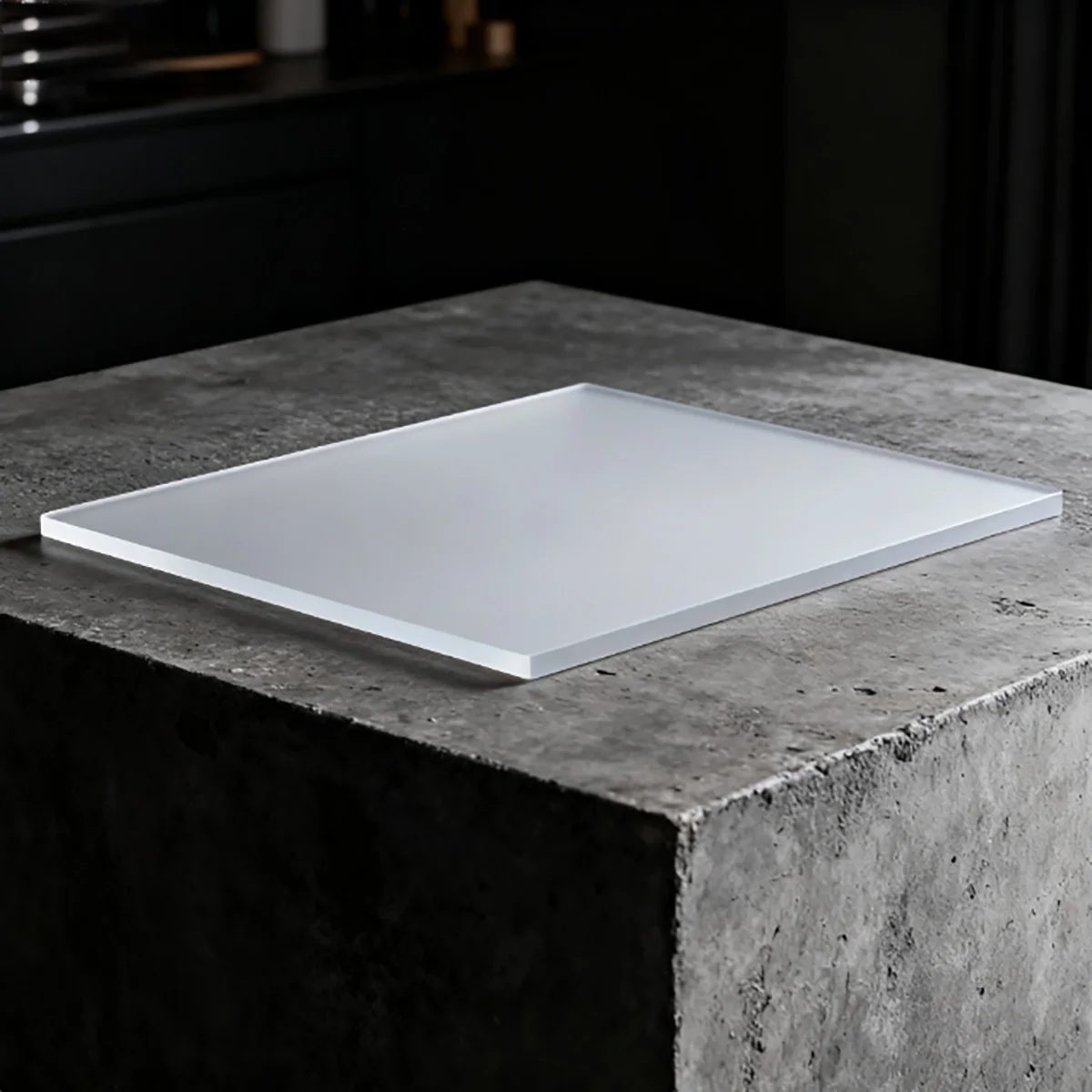 

1pcs 100x100-600x600mm Frosted Acrylic Sheet Semi-Transparent Partition Board Custom Cut-Double Sided Frosted