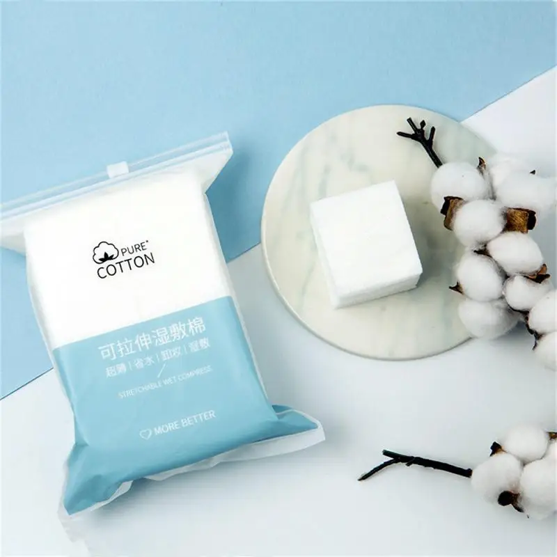 メイク落とし用コットンタオル,200〜ピース/パック,節水,保湿,通気性,ウェット,伸縮性,薄い,メイク落とし