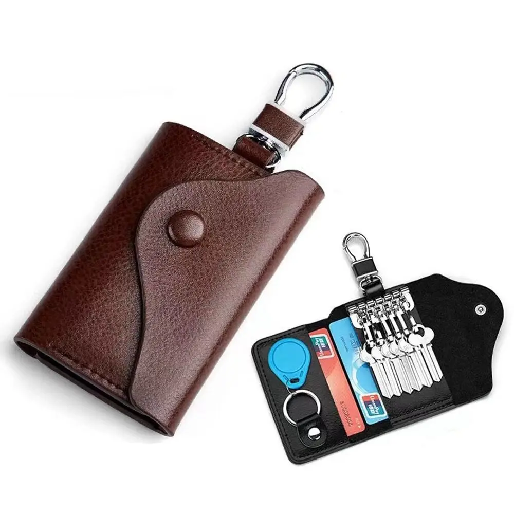 

Compact Key Clip Waist Hanging Key Storage Case Large Capacity Men's Key Holder Car Key Wallet Zipper Key Bag Car Key Organizer
