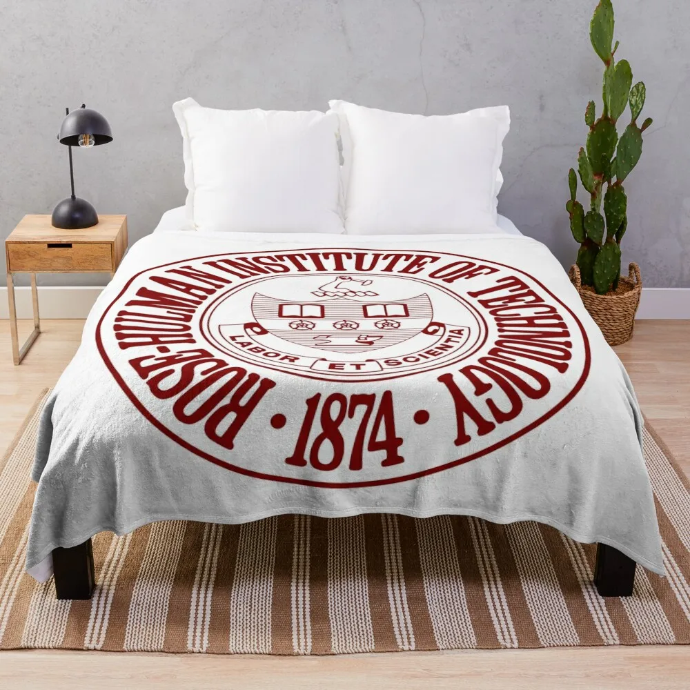 Rose Hulman Institute of Technology College Throw Blanket Sofa Blankets Travel Blanket Camping Blanket Blanket Luxury