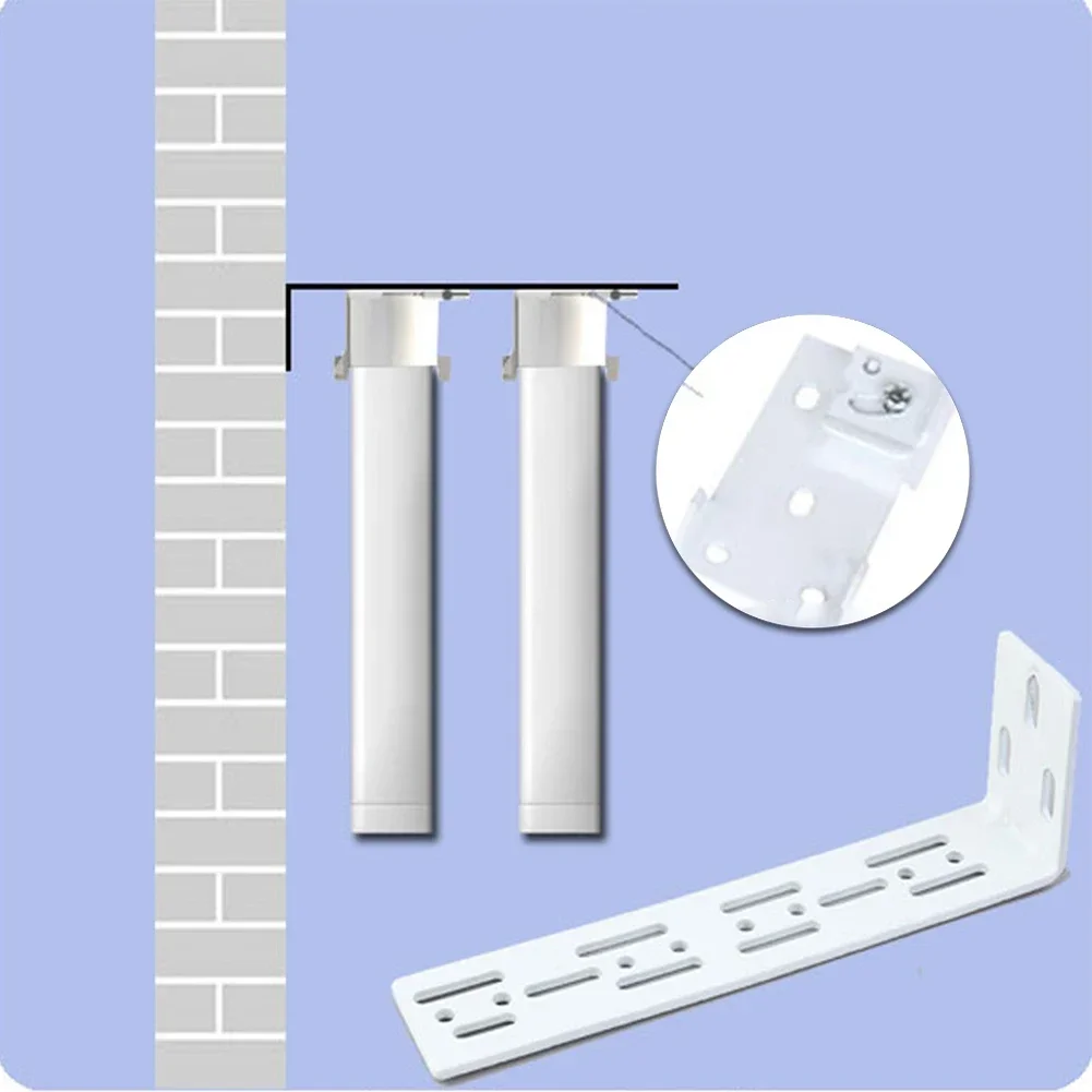 

Brightness And Easy To Move Package Content Bracket Curtain Track Single Layer Move Secure Stainless Steel White