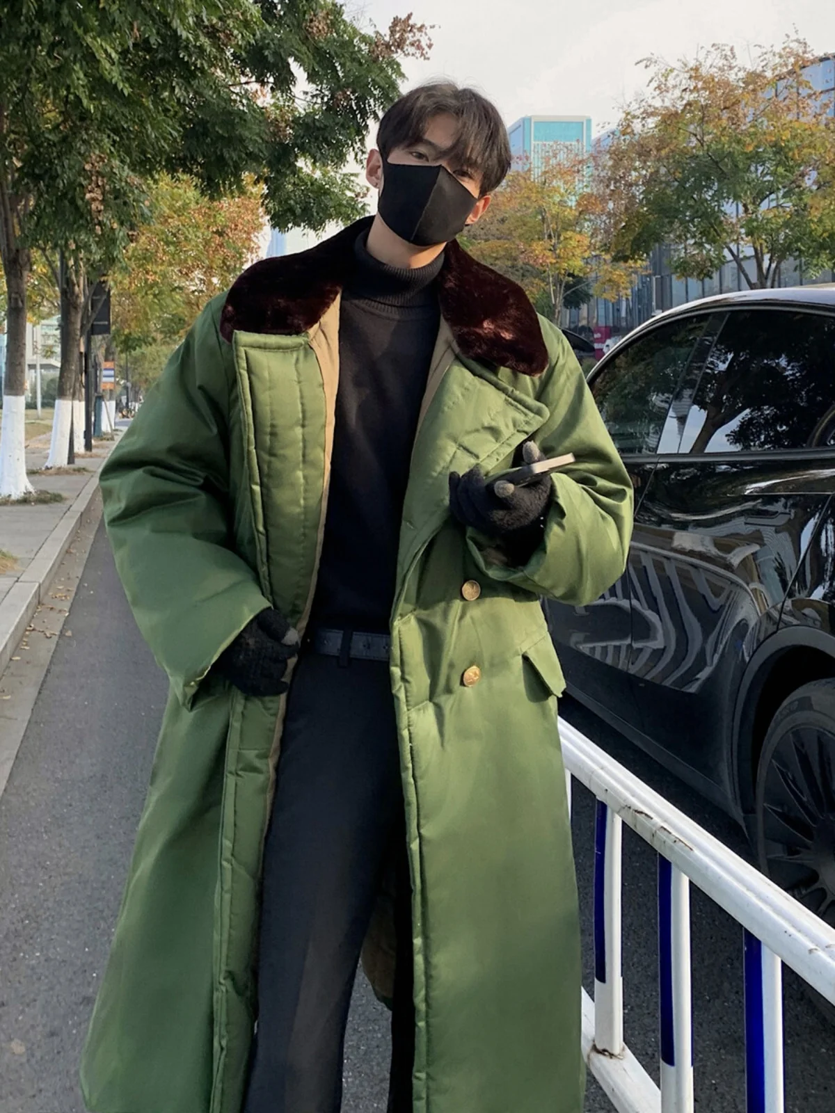 

Гарантированное тепло: Мужская хлопковая куртка Old-Sle для зимы, утепленная флисом, для полярных регионов до -40°C ℃ Устойчивое к износу пальто с длинными рукавами