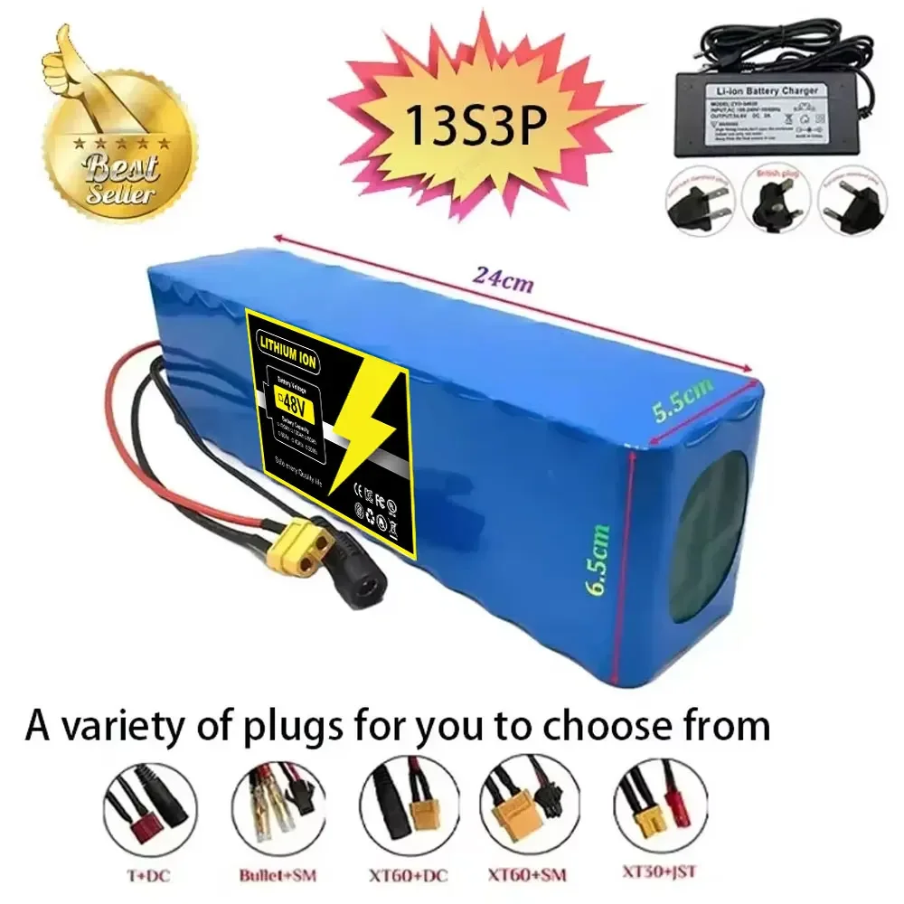 AliExpress avtark E-bike Battery 48v 120Ah 18650 Lithium Ion Battery Pack 13S3P eBike Conversion Kit Bafang 1000w and 54.6V 2A Charger