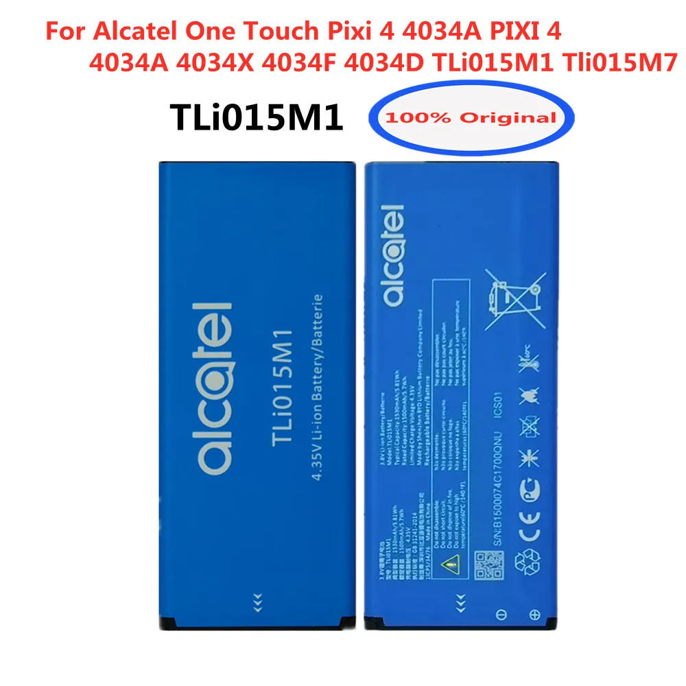 

Original TLi015M1 Tli015M7 Battery For Alcatel One Touch Pixi 4 4034A PIXI 4 4034A 4034X 4034F 4034D Phone Li-ion Accumulator