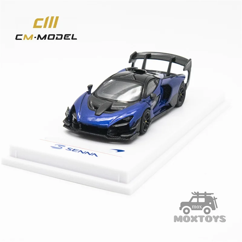 cm-model-1-64-senna-gtr-metallic-blue-diecast-model-car