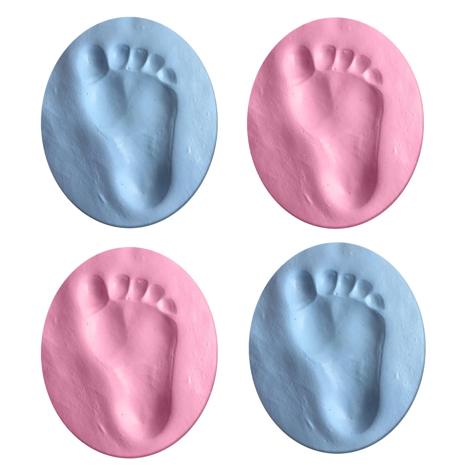 

Baby Hand Print Kit Mold Plaster Footprint Ornament Kit Casting Gift Newborn Decor Bright Color Growth Record