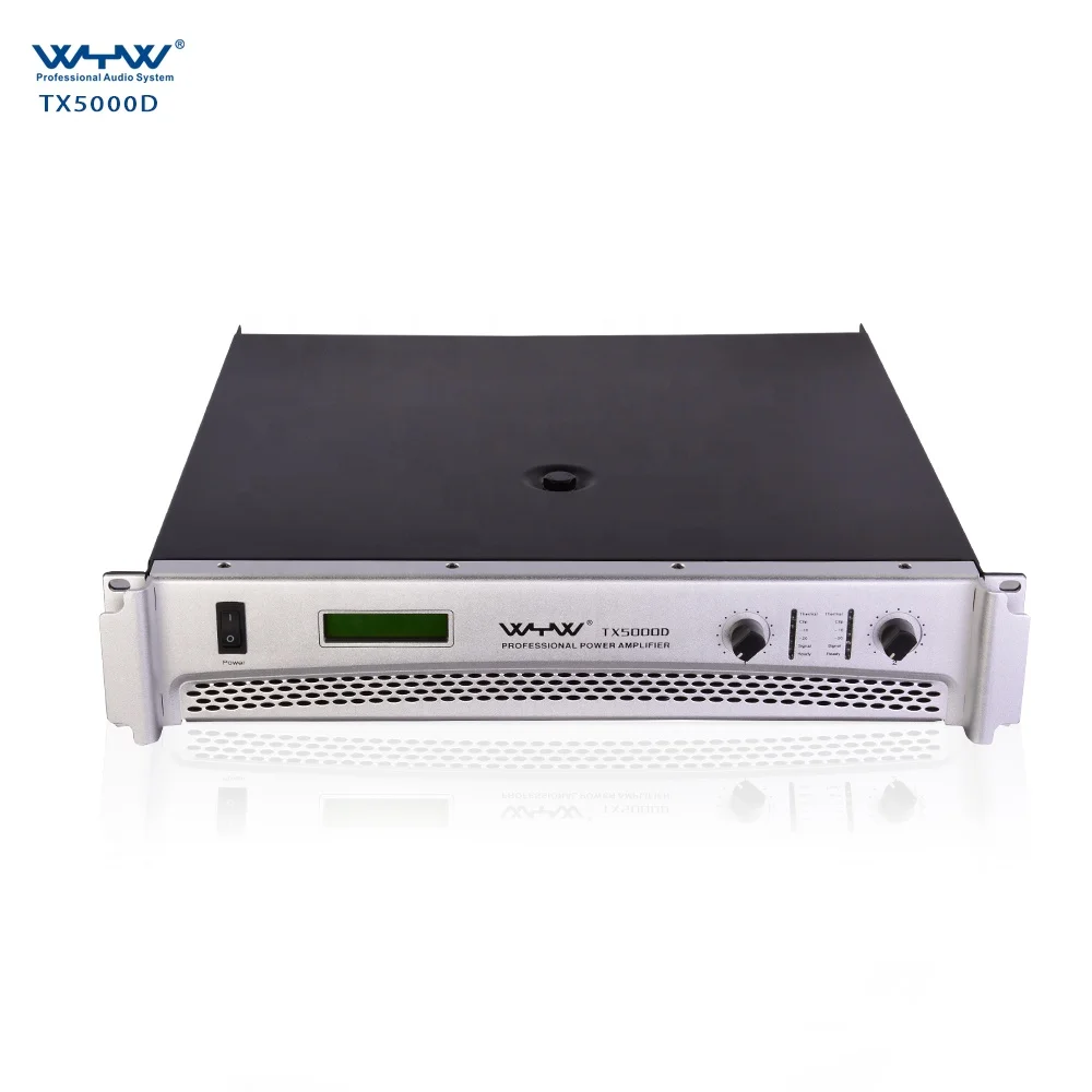 

800W Class H Two Channels Bridge Mode Audio Power Amplifier With LED Display For Stage DJ Band Live Show Performance Power