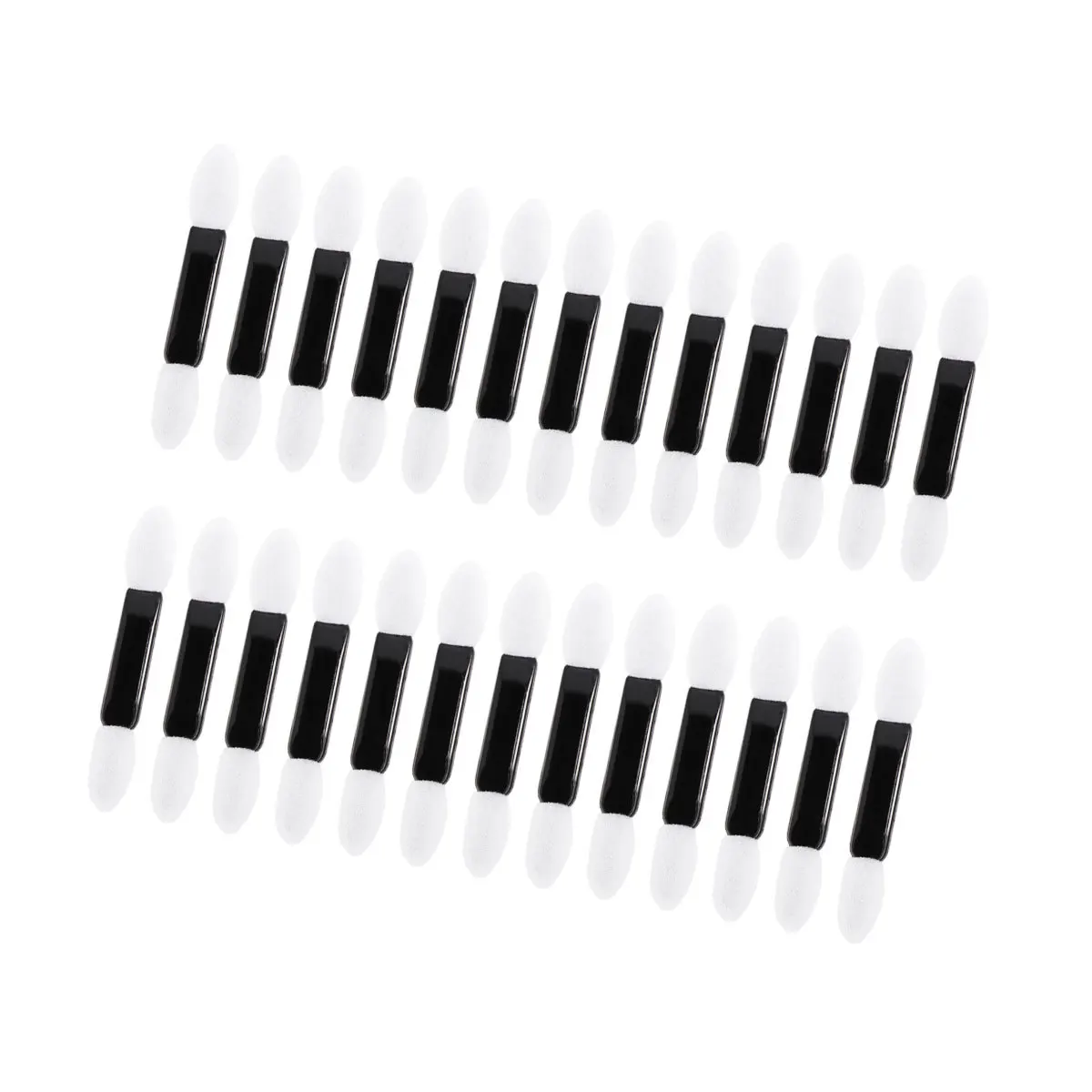 100 pièces double extrémité fard à paupières brosse voyage maquillage brosse ensemble pour femmes filles pointe ovale Eyeliner applicateur trousse à outils pinceaux pour les yeux