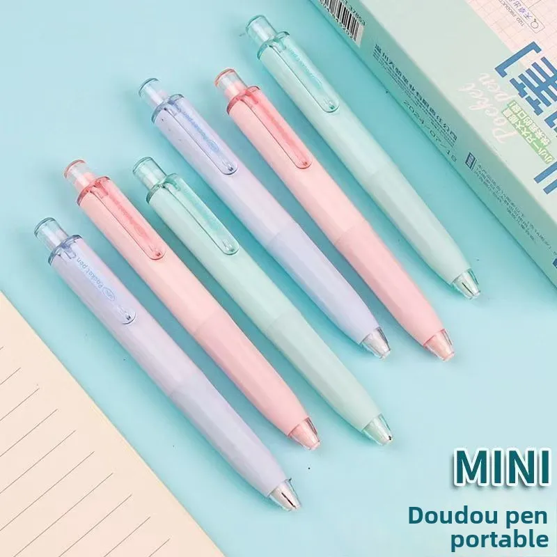 

Smooth Writing Black Push-Pen Office Signature Student Exam Question-Solving Pen Portable Pocket Pen for Smooth Writing