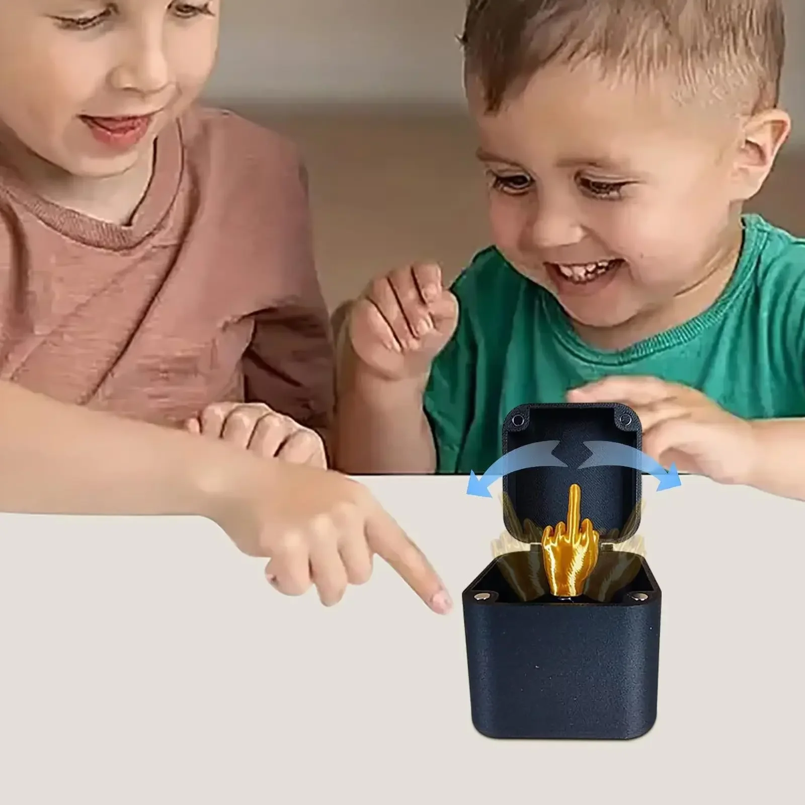 1 قطعة هدية مفاجأة صندوق الاصبع الوسطى نموذج ديكور المنزل العملي نكتة الهدايا مكتب الديكور ألعاب مثيرة للاهتمام المنبثقة هدية سيكيزهان