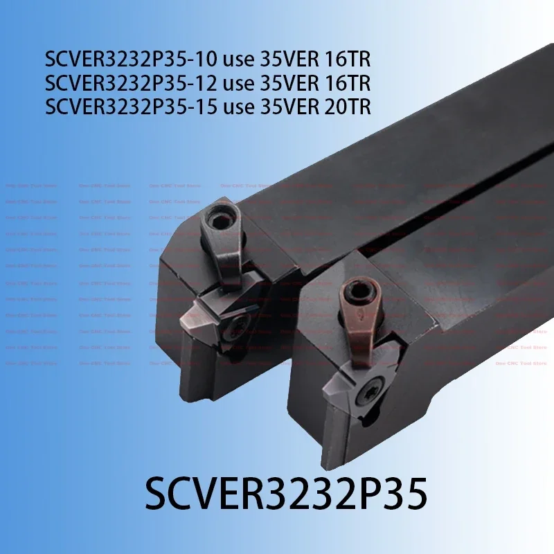 SCVER 3232 SCVER3232P35-10 12 15 Threading CNC Machine Tool SCVEL3232P35 Lathe Tool Trapezium Use Carbide Inserts 35VER 35VNR