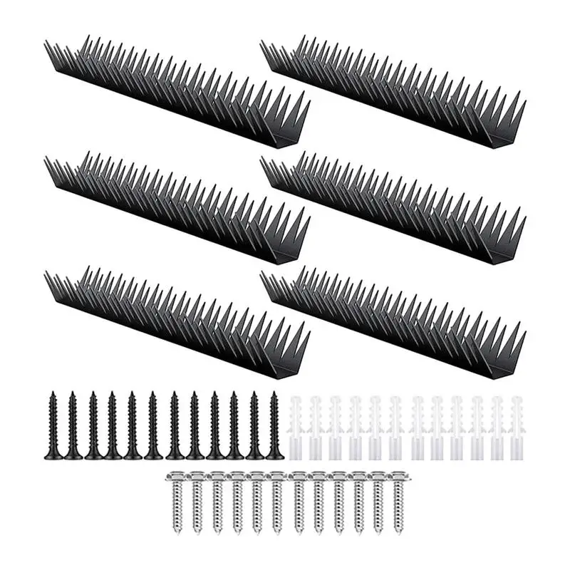 

Anti Climb Spikes Heavy Duty Security Spikes 6x Pointed Fence Topper Reusable Home Security Blockers For Outdoor Animal Thieves