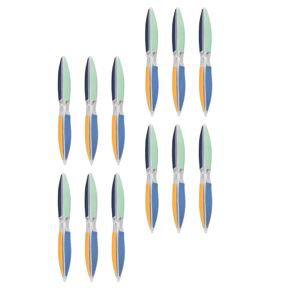 

12Pcs Manicure Pedicure Nail Files Hexagonal Abrasive Strip Buffing Polishing Nail Shaping Salon Tools Hexagonal Files