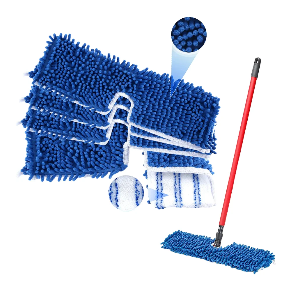 Microfiber Flip Mop Refills for O-Cedar Dual Action Mop Replacement Mop Heads for Dry/Wet Use Machine Washable Cloth Pad