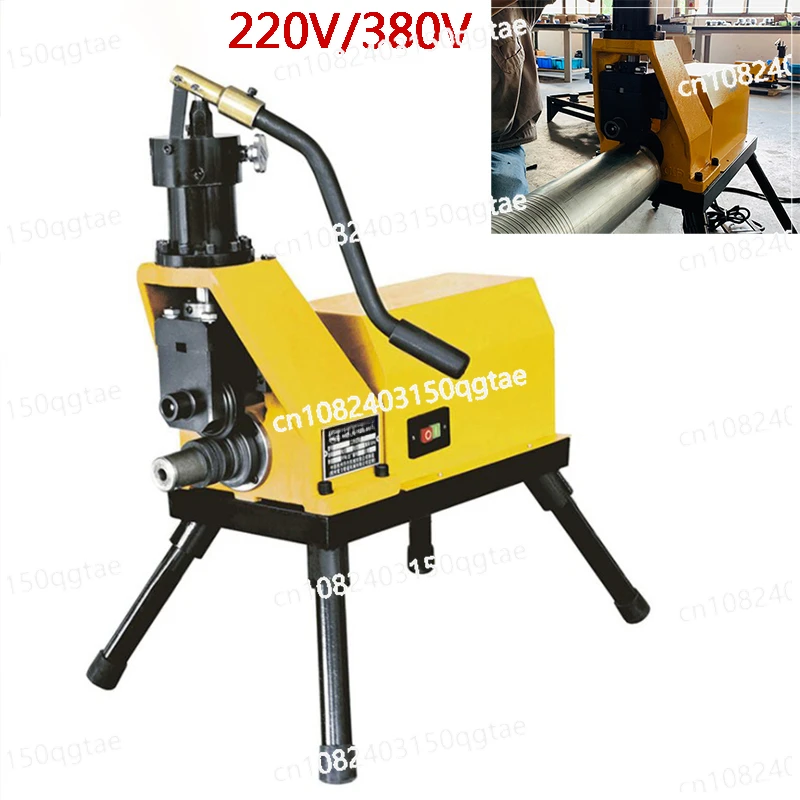 

2-8 Inches Iron Tube 220v / 380v Stainless Steel Pipe Electric Hydraulic Tools with Roller Rolling Slotted Grooving Machine