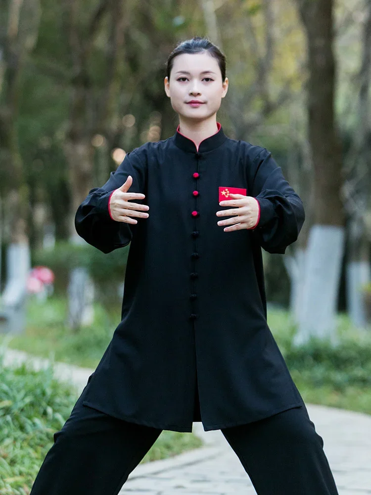 Unisex Tai Chi Uniforms Kung Fu Clothing Men Martial Arts Clothes Wu Shu Exercise Women Wear Sport Set Linen And Polyester