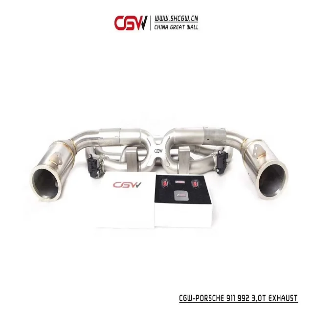 Wild Sound Stainless Steel Valvetronic Full System Exhaust Muffler Catback Tips for  992 3.0T 2020 - view 5