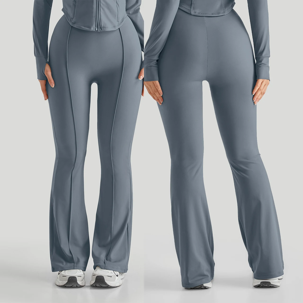 Flare Leggings Women Yoga Pants High Waist Wide Leg Pants Gym Workout Fitness Sports Flared Pants Latin Dance Trousers Female