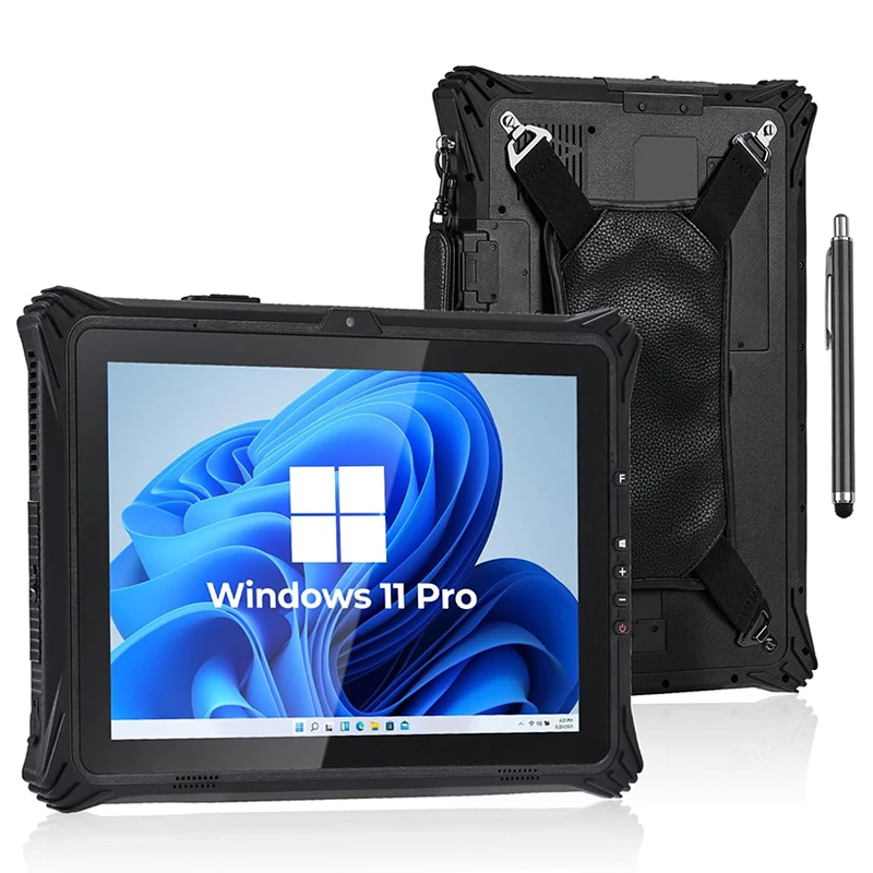 10 Inch Windows 11 Pro Duurzame Tablet, Intel I5 I7 16Gb + 128Gb 4G Lte Tablet Voor Werk 700 Nit Outdoor Tablet Gps Wifi Bkutooth