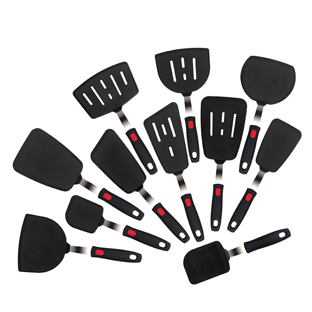 Silicone Spatula for Non Stick Pots High-temperature Resistant High Quality Stir Spring Steel Fry Spatula Tools Kitchen Utensils