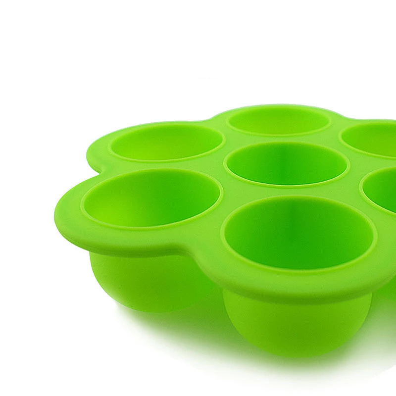 Silicone Baby Food Container with Lid Freezer Tray Crisper Kids Infant Egg Bites Making Mold Storage Box Storage Home Accessory