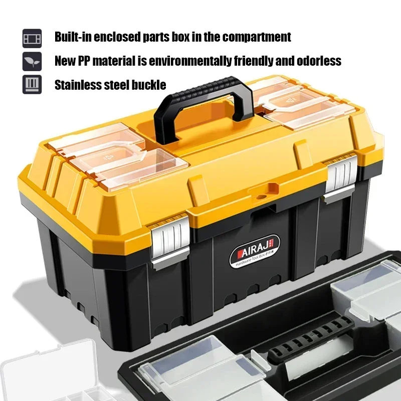 Safety Storage Box Portable Hard NEW Tools Box with Shockproof Waterproof Protective Case Professional Electrician Tool Box