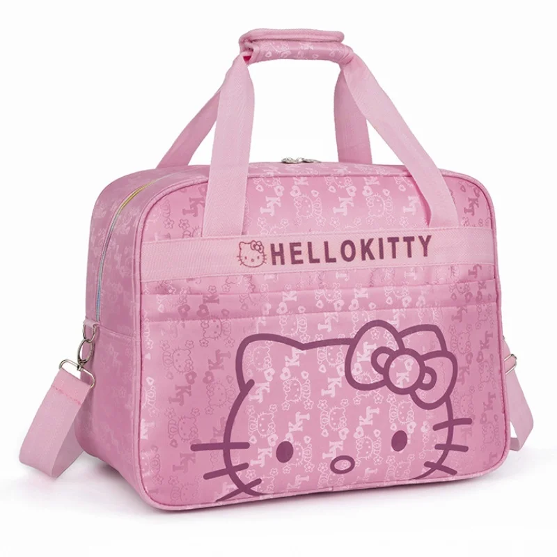 Miniso Sanrio Hellokitty Largetravel Bag Grote Capaciteit Opslag Multi Functionele Reistas Fans Vliegtuig Reisrugzak