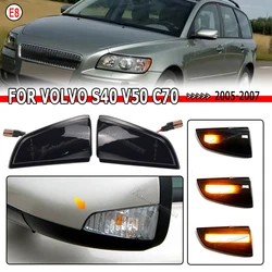 Dynamic Blinker Side Mirror Sequential Indicator LED Turn Signal Light For Volvo S40 2004-2007 V50 2004-2008 C70 2006-2009