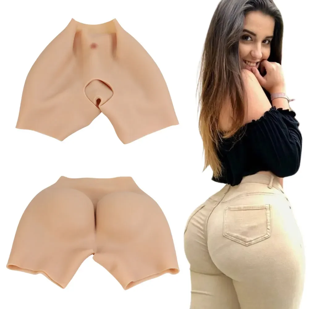 

Women's Silicone Hip & Butt Enhancer Pants, Hip Thickness, Fake Big Ass, High Quality Panties, 1.6cm,Cosplay