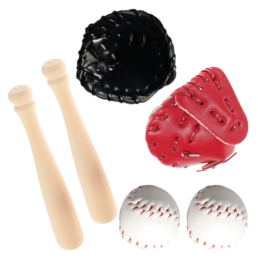 Mini Microwave Baseball Model outside Toys Dolls House Kit Decorate Pretend Play Accessories