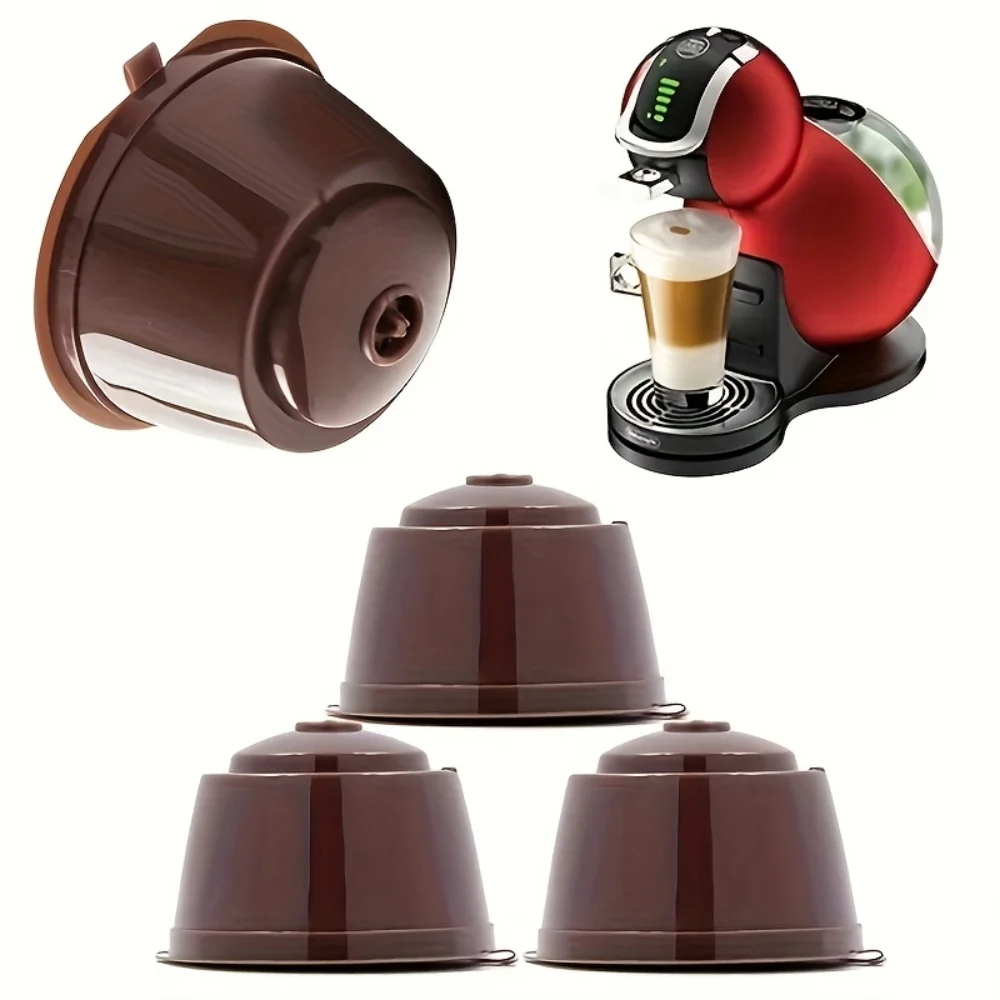 4 Reusable Coffee Capsule Filters, Suitable for Coffee Machine Filter Cup Sets