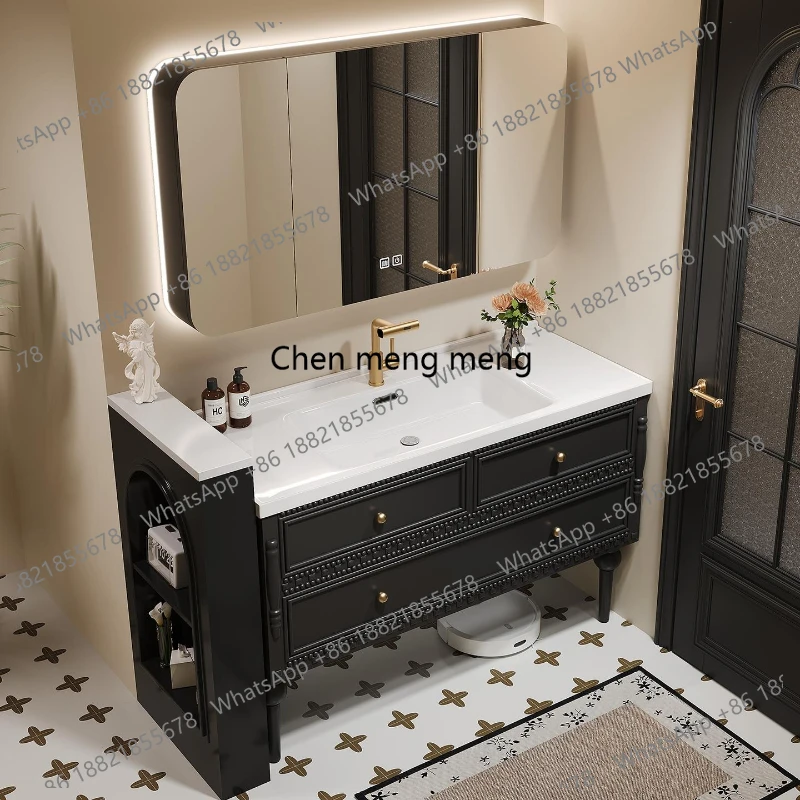 

Vanity Rock Plate Bathroom Cabinets Combination Minimalist Homestay Bathroom Cabinets Villa Home Furniture Gabinetti