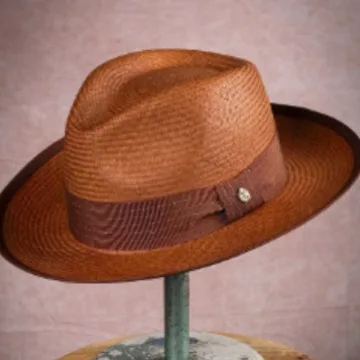 Fine Papyrus Hand-knitted Hat New Hand-knitted Fine Papyrus Fedora Hat Men's Hat