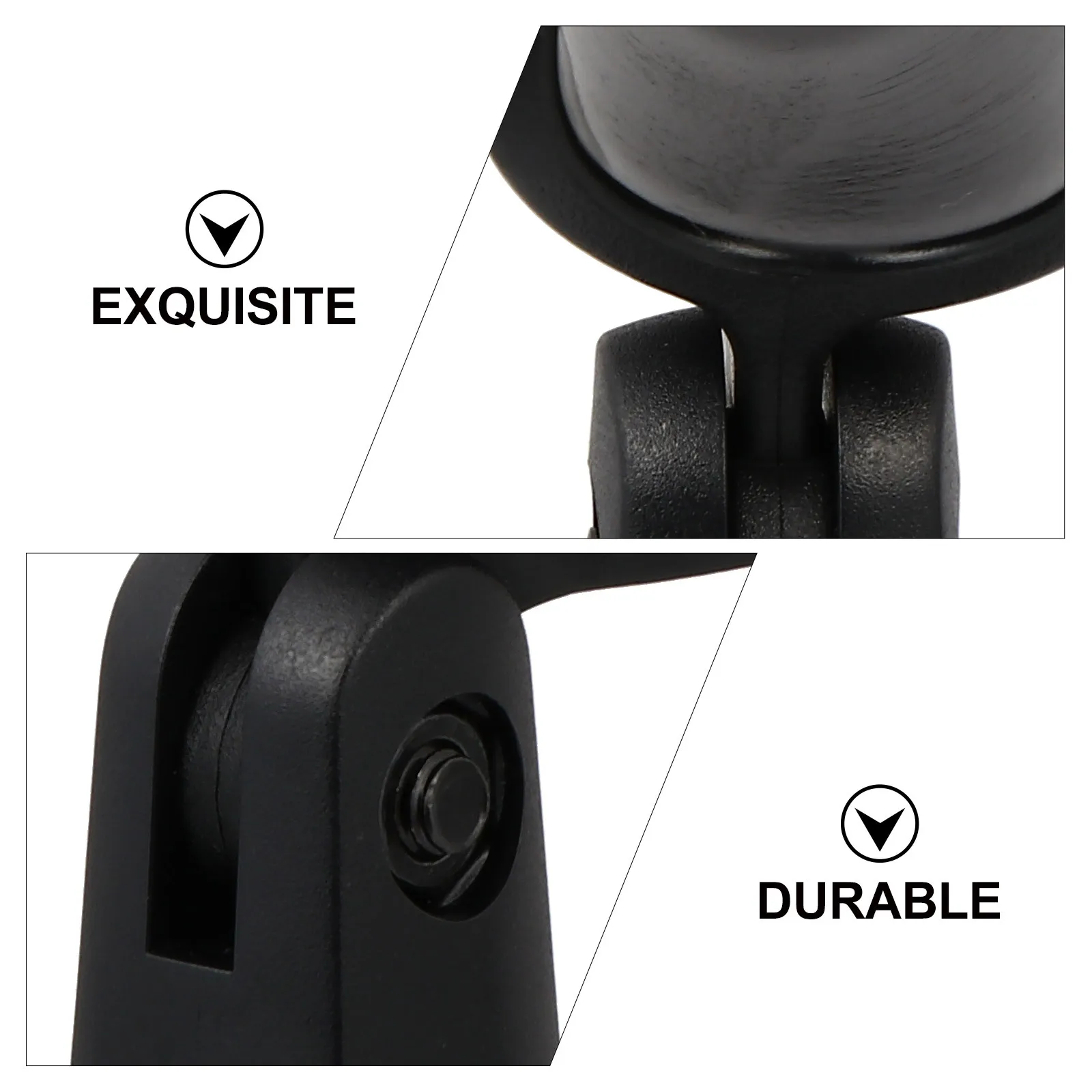 

5 pcs Microphone Clips 1.1Cm Thread Universal Fit For Dynamic Wireless Mic Black Durable Practical Holder Mount Adapter