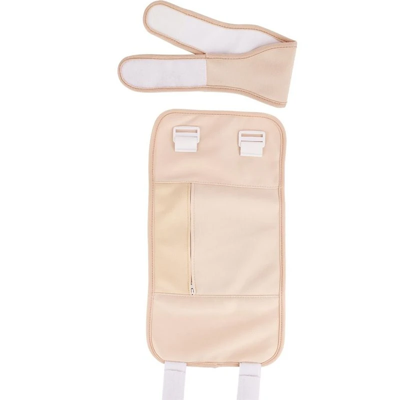 Beauty 2Pcs Castor Oil Pack Reusable Castor Oil Pack Kit Adjustable Leak-Proof Castor Oil Belt Pack With Magic Adhesive Khaki