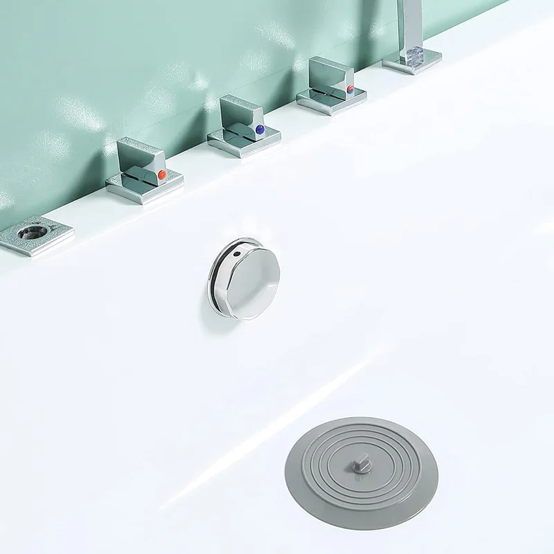 2Pcs Large Drain Plugs 6Inch Kitchen Sink Drain Protector Bathtub Drain Stoppers Set Shower Drain Plugs for Kitchen Bathroom