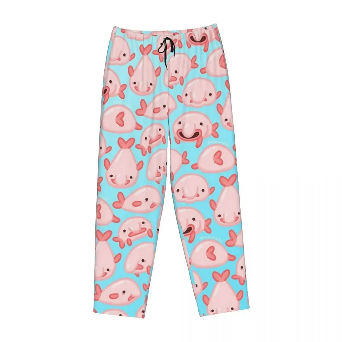 

Custom Blobfish Pattern Women Pajama Pants Lounge Sleep Sleepwear Bottoms with Pockets