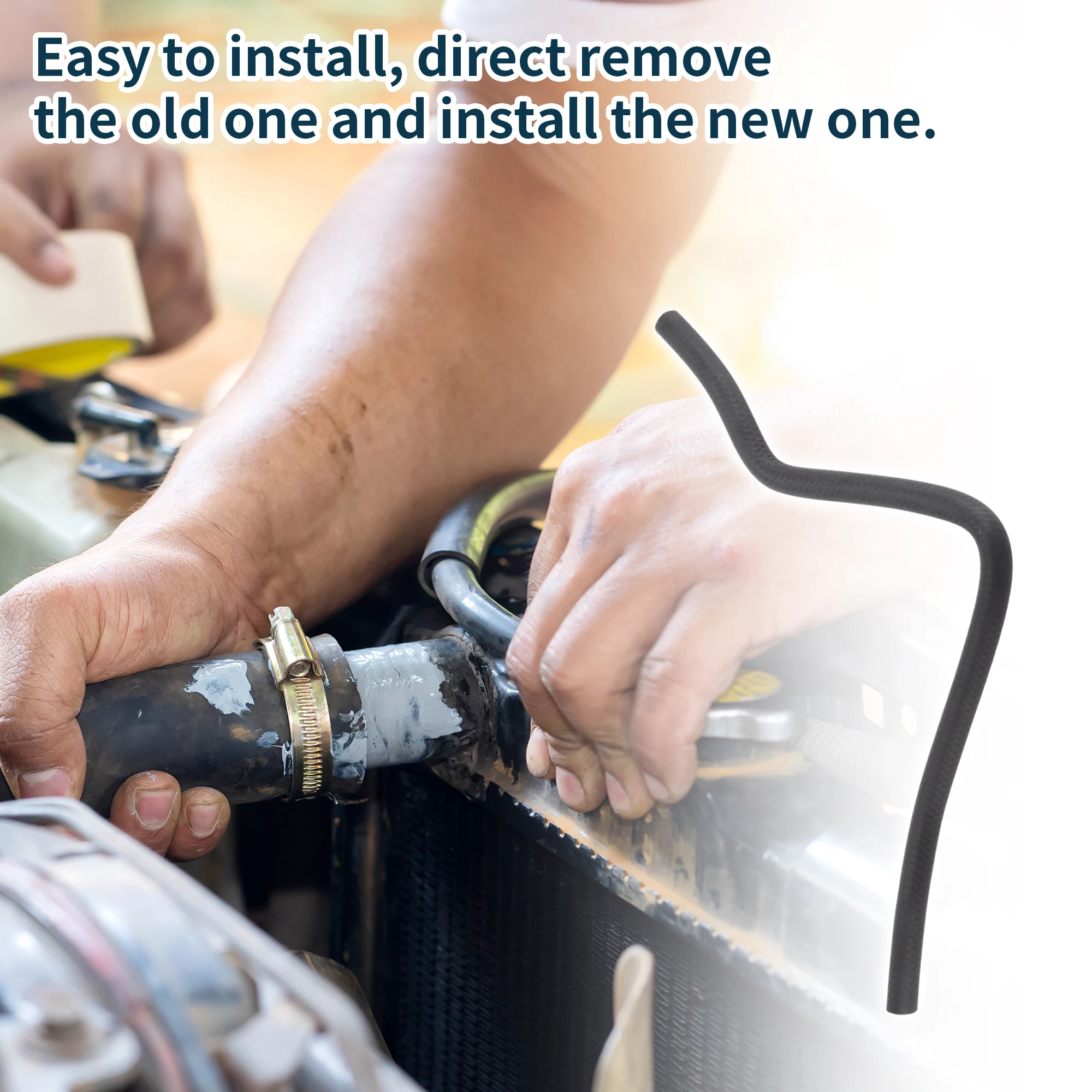 Mangueira do aquecedor da mangueira do radiador Motoforti No.13239144 para Opel Insignia A 08-17 Mangueira de refrigeração de borracha preta 1 peça