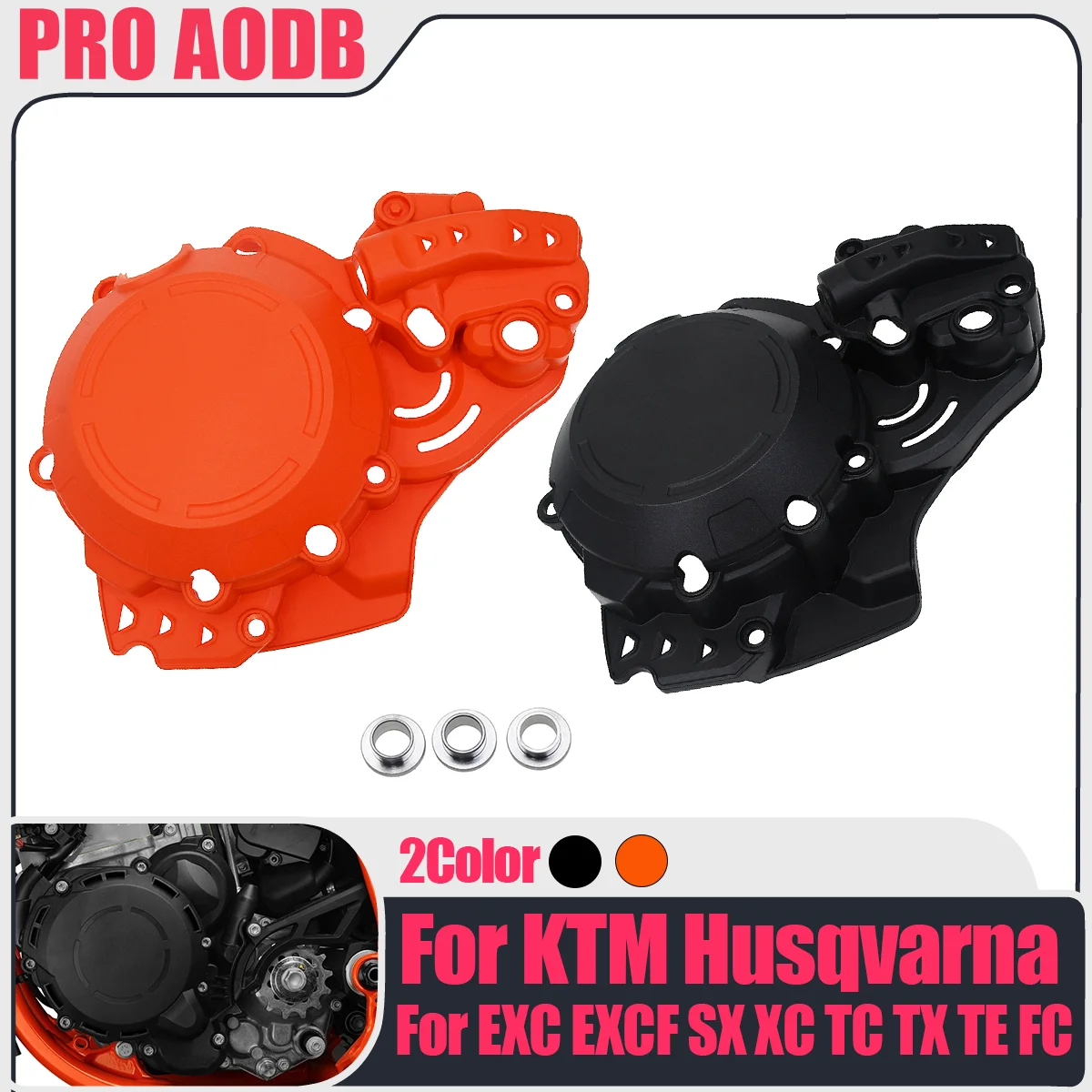 

For Husqvarna GASGAS Ignition Protector Guard Engine Plastics Clutch Cover TC250 TE250i 300i For KTM EXC XC SX XCW 250 300 TPI