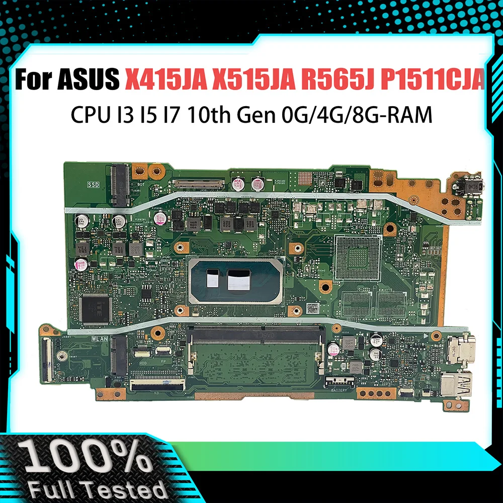 

X415JA Mainboard X515JA X515JP X515JF X515JAB X515 X515J X415J V5200JA X415JP X415JF Laptop Motherboard I3 I5 I7 10th Gen